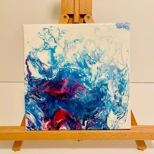 Handmade Acrylic Pour Painting 10x10
